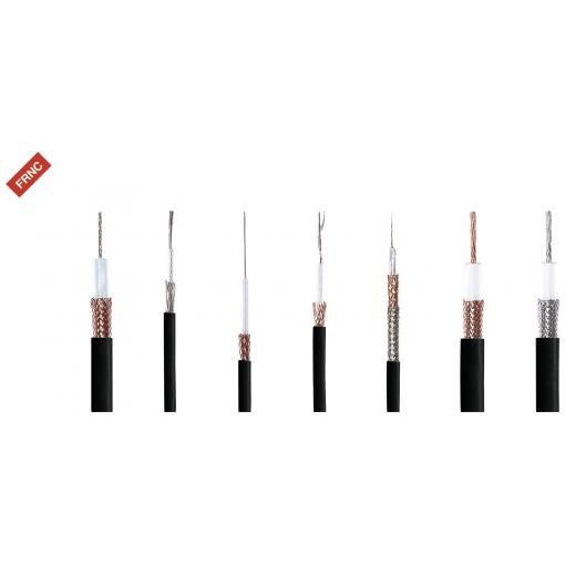 HELU RG59 B/U, 40192 koaxiální kabel, vnější Ø: 6.40 mm, 75 Ω, černá, 500 m