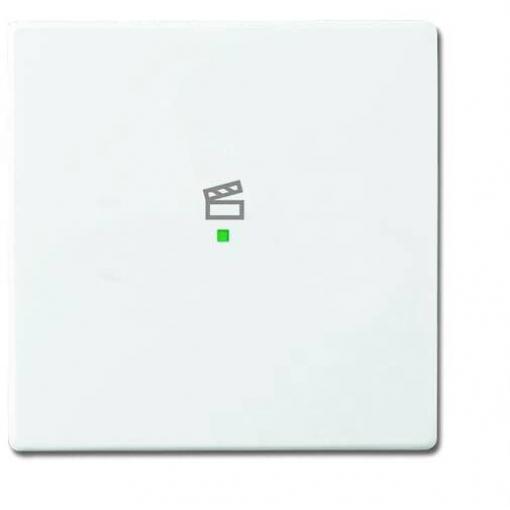 Busch-Jaeger 1násobné kryt symbol Scéna free@home dopravní bílá, bílá 2CKA006220A0043 1 ks