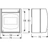 ABB 2CKA001724A4264 montážní materiál IP44 bílá, čistě bílá (RAL 9010)