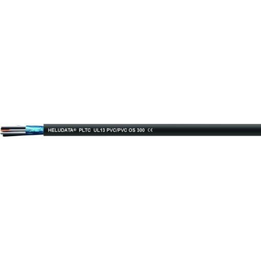 HELU 11014705 nástrojový kabel HELUDATA® PLTC UL13 OS 300 4 x 2 x 0.823 mm² černá 100 m