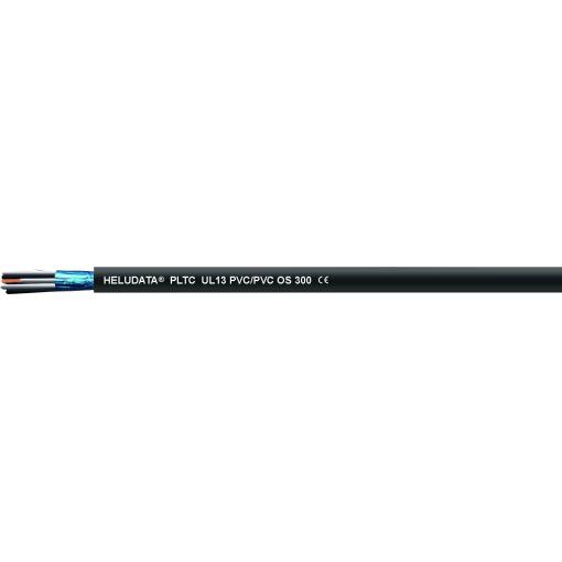 HELU 11014841 nástrojový kabel HELUDATA® PLTC UL13 OS 300 1 x 2 x 1.31 mm² černá 100 m