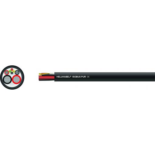 HELU ISOBUS PUR 17001250 Hybridní linka 2 x 10 mm² + 2 x 2.50 mm², 100 m, černá