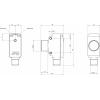 MD Micro Detectors UQ1D/G6-0E ultrazvukový senzor, UQ1D/G6-0E, 10 - 30 V/DC, 1 ks