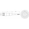 MD Micro Detectors CD12M/0X-050A5 připojovací kabel pro senzory CD12M/0X-050A5 1 ks
