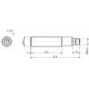 MD Micro Detectors UK1A/G6-1ESY ultrazvukový senzor, UK1A/G6-1ESY, 10 - 30 V/DC, 1 ks