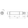 MD Micro Detectors UK1C/G7-1ESY ultrazvukový senzor, UK1C/G7-1ESY, 10 - 30 V/DC, 1 ks