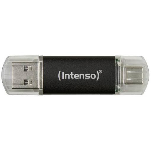 Intenso Twist Line USB flash disk 64 GB antracitová 3539490 USB-A, USB-C®, USB 3.1