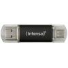 Intenso Twist Line USB flash disk 128 GB antracitová 3539491 USB-A, USB-C®, USB 3.1