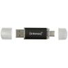 Intenso Twist Line USB flash disk 128 GB antracitová 3539491 USB-A, USB-C®, USB 3.1