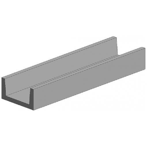 polystyren U profil U profil (d x š x v) 350 x 0.94 x 1.5 mm 4 ks