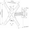 Neomounts WL40S-840BL14 TV držák na zeď 81,3 cm (32) - 165,1 cm (65) naklápěcí, nakláněcí