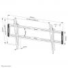 Neomounts WL35-550BL18 TV držák na zeď 109,2 cm (43) - 215,9 cm (85) naklápěcí