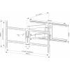 Neomounts WL40-550BL18 TV držák na zeď 109,2 cm (43) - 190,5 cm (75) naklápěcí, nakláněcí