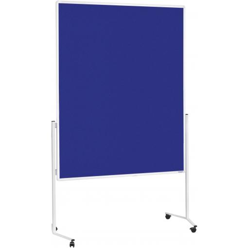 magnetoplan moderační tabule 2111103 (d x š x v) 1730.00 x 1200 x 1500 mm plsť modrá, bílá oboustranně použitelné, včetně koleček, nástěnka 2111103