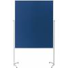 magnetoplan moderační tabule Evolution Plus (d x š x v) 1630 x 1200 x 1500 mm plsť královská modrá , bílá oboustranně použitelné, včetně koleček, nástěnka