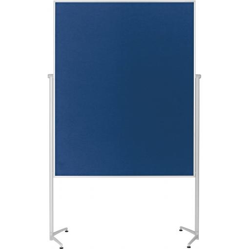 magnetoplan moderační tabule Evolution Plus (d x š x v) 1630 x 1200 x 1500 mm plsť královská modrá , bílá oboustranně použitelné, včetně koleček, nástěnka