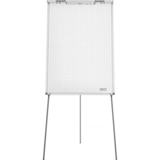 magnetoplan flipchart Junior SP (d x š x v) 1100.00 x 750 x 1850 mm bílá omyvatelný, popisovatelný, výškově nastavitelný, vč. odkládací poličky, magnetický