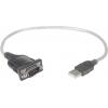 Manhattan USB adaptér [1x USB 1.1 zástrčka A - 1x D-SUB zástrčka 9pólová] 151849 1.80 m pozlacené kontakty