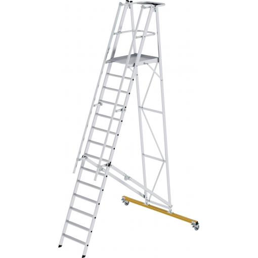 MUNK Günzburger Steigtechnik 52314 hliník žebřík s platformou Montáž pomocí nástrojů max.prac. výška: 5.25 m 76 kg