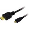 LogiLink HDMI kabel Zástrčka HDMI-A, Zástrčka HDMI Micro-D 2.00 m černá CH0032 4K UHD HDMI kabel