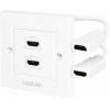 LogiLink AH0015 HDMI adaptér [1x HDMI zásuvka - 2x HDMI zásuvka] bílá 0 m