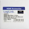 LogiLink AH0015 HDMI adaptér [1x HDMI zásuvka - 2x HDMI zásuvka] bílá 0 m