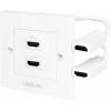LogiLink AH0015 HDMI adaptér [1x HDMI zásuvka - 2x HDMI zásuvka] bílá 0 m