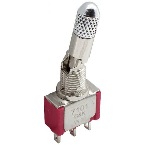 C & K Switches 7205P3DV3QE páčkový spínač 120 V/AC, 28 V/DC 5 A 2x (zap)/vyp/(zap) 1 ks Bulk