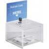 Sigel box pro promoakce s vhazovacím výřezem, zamykatelný VA151 transparentní (š x v x h) 15 x 15 x 21.2 cm 1 ks