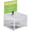 Sigel box pro promoakce s vhazovacím výřezem, zamykatelný VA151 transparentní (š x v x h) 15 x 15 x 21.2 cm 1 ks