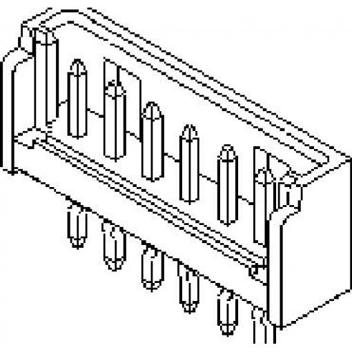 Molex vestavná pinová lišta (standardní) 4, rozteč 2 mm, 532900480, 1 ks Tray