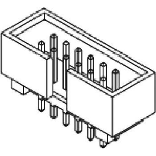 Molex 702463001 kolíková lišta Rastr (rozteč): 2.54 mm Počet pólů: 30 Počet řádků: 2 1 ks Tray