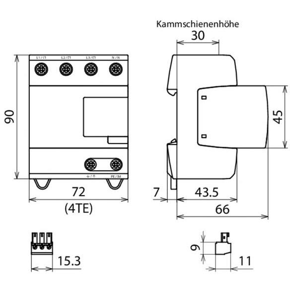 DEHN 954405 DEHNventil M2 TNS FM Kombinovaný Chránič Proti Přepětí 100 ...