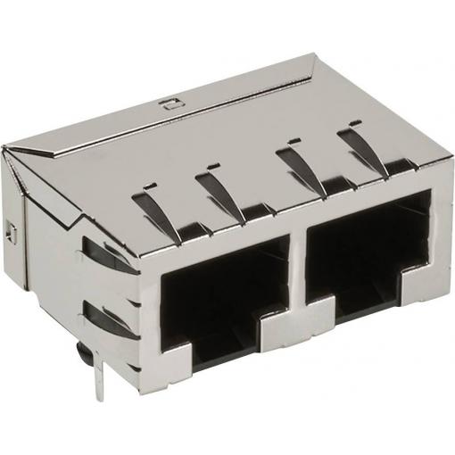 Molex 432238128, zásuvkový modul RJ45, zásuvka, černá, 1 ks