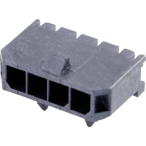 Molex vestavná pinová lišta (standardní) 4, rozteč 3 mm, 436500401, 1 ks Tray