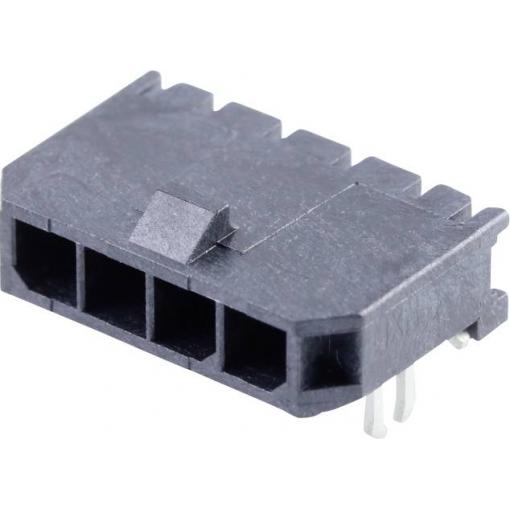 Molex vestavná pinová lišta (standardní) 4, rozteč 3 mm, 436500403, 1 ks Tray