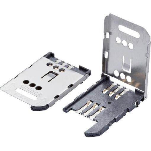 Molex Slot pro SIM kartu 6, rozteč 2.54 mm, 473882001, 800 ks Tape on Full reel