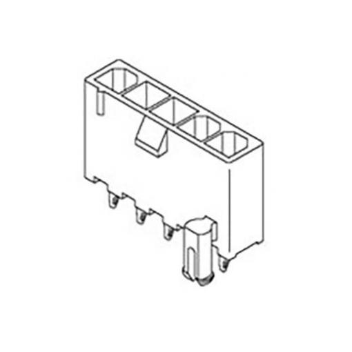 Molex vestavná zásuvková lišta (standardní) 4, rozteč 4.2 mm, 39301049, 1 ks Tray