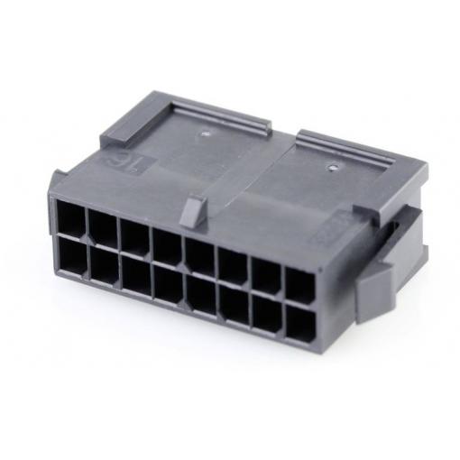 Molex zásuvkový konektor na kabel 16, rozteč 3 mm, 430201600, 1 ks Bag