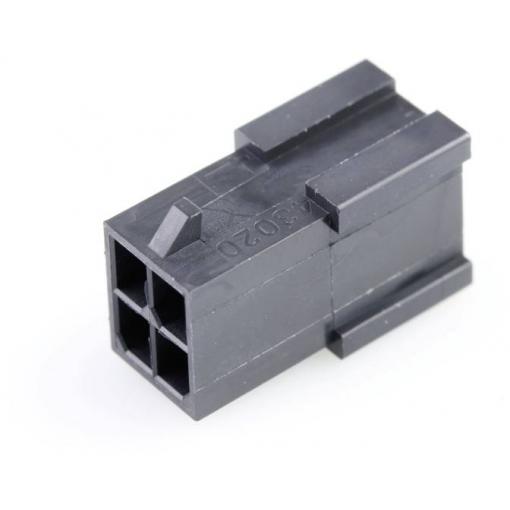 Molex zásuvkový konektor na kabel 4, rozteč 3 mm, 430200411, 1 ks Bag