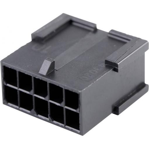 Molex zásuvkový konektor na kabel 10, rozteč 3 mm, 430201001, 1 ks Bag