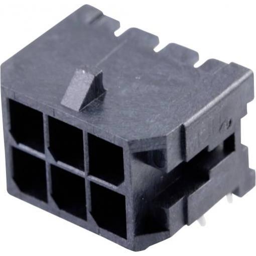 Molex vestavná pinová lišta (standardní) 6, rozteč 3 mm, 430450602, 1 ks Tray