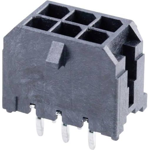 Molex vestavná pinová lišta (standardní) 6, rozteč 3 mm, 430450614, 1 ks Tray