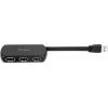 Targus ACH114EU USB Hub 4 porty USB-A USB 2.0 480 MBit/s černá Targus - Hub - 4 x USB 2.0 - Desktop