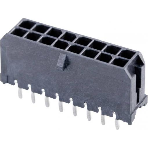 Molex vestavná pinová lišta (standardní) 16, rozteč 3 mm, 430451612, 1 ks Tray