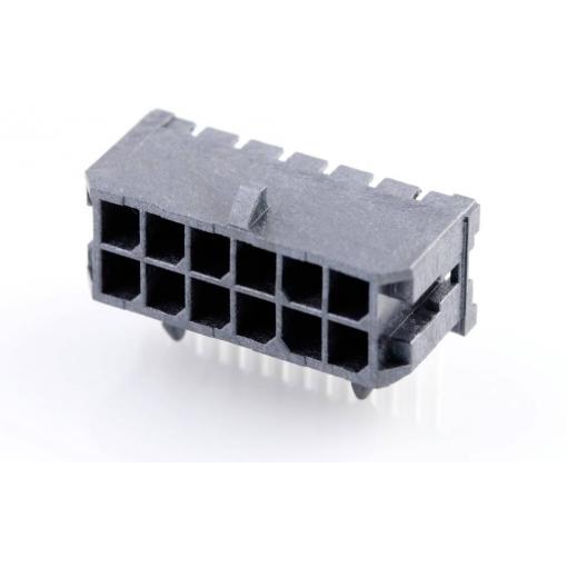 Molex vestavná pinová lišta (standardní) 12, rozteč 3 mm, 430451200, 1 ks Tray