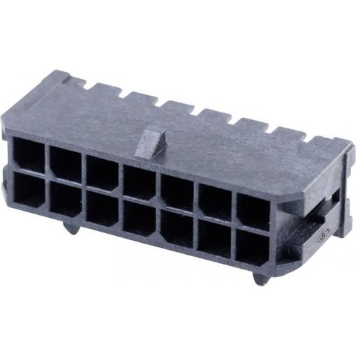 Molex vestavná pinová lišta (standardní) 14, rozteč 3 mm, 430451400, 1 ks Tray