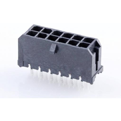 Molex vestavná pinová lišta (standardní) 12, rozteč 3 mm, 430451213, 1 ks Tray