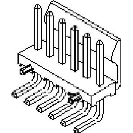 Molex vestavná pinová lišta (standardní) 3, rozteč 3.96 mm, 26645030, 1 ks Bag