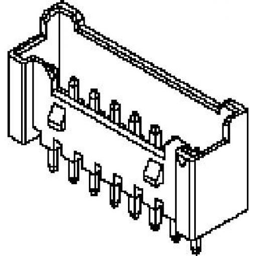 Molex vestavná pinová lišta (standardní) 4, rozteč 2 mm, 353620450, 1 ks Bag